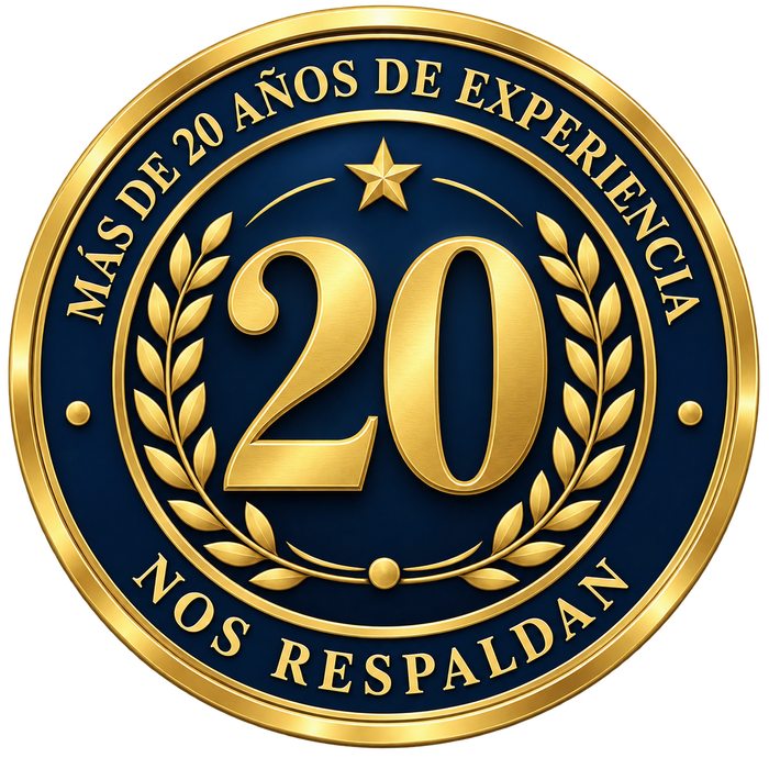 Más de 20 años de experiencia nos respaldan
